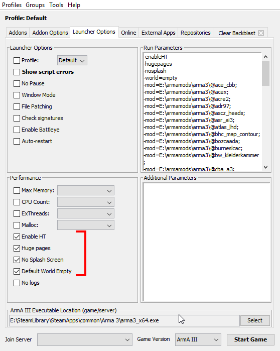 arma 3 sync invalid executable file