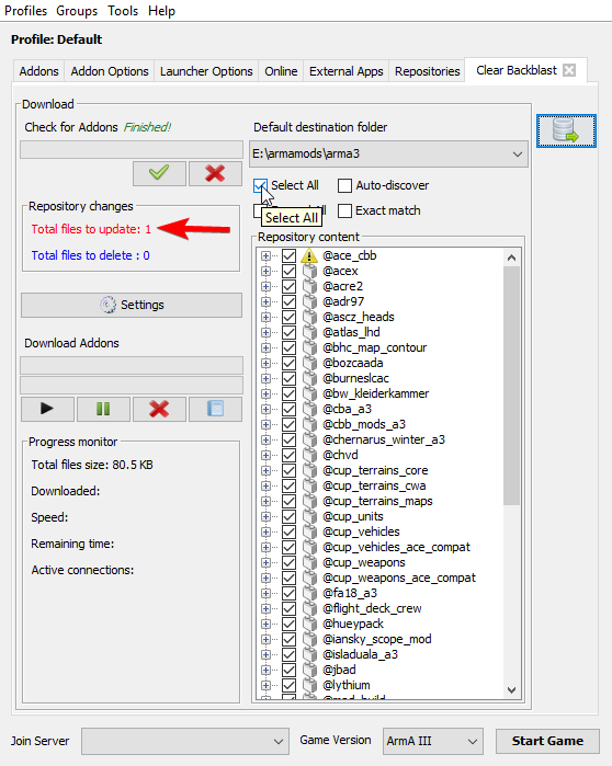 arma 3 sync buttons